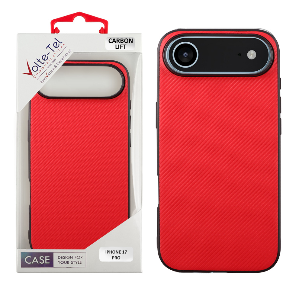 VOLTE-TEL ΘΗΚΗ IPHONE 17 AIR 6.9" CARBON LIFT CAMERA GUARD PROTECTION RED
