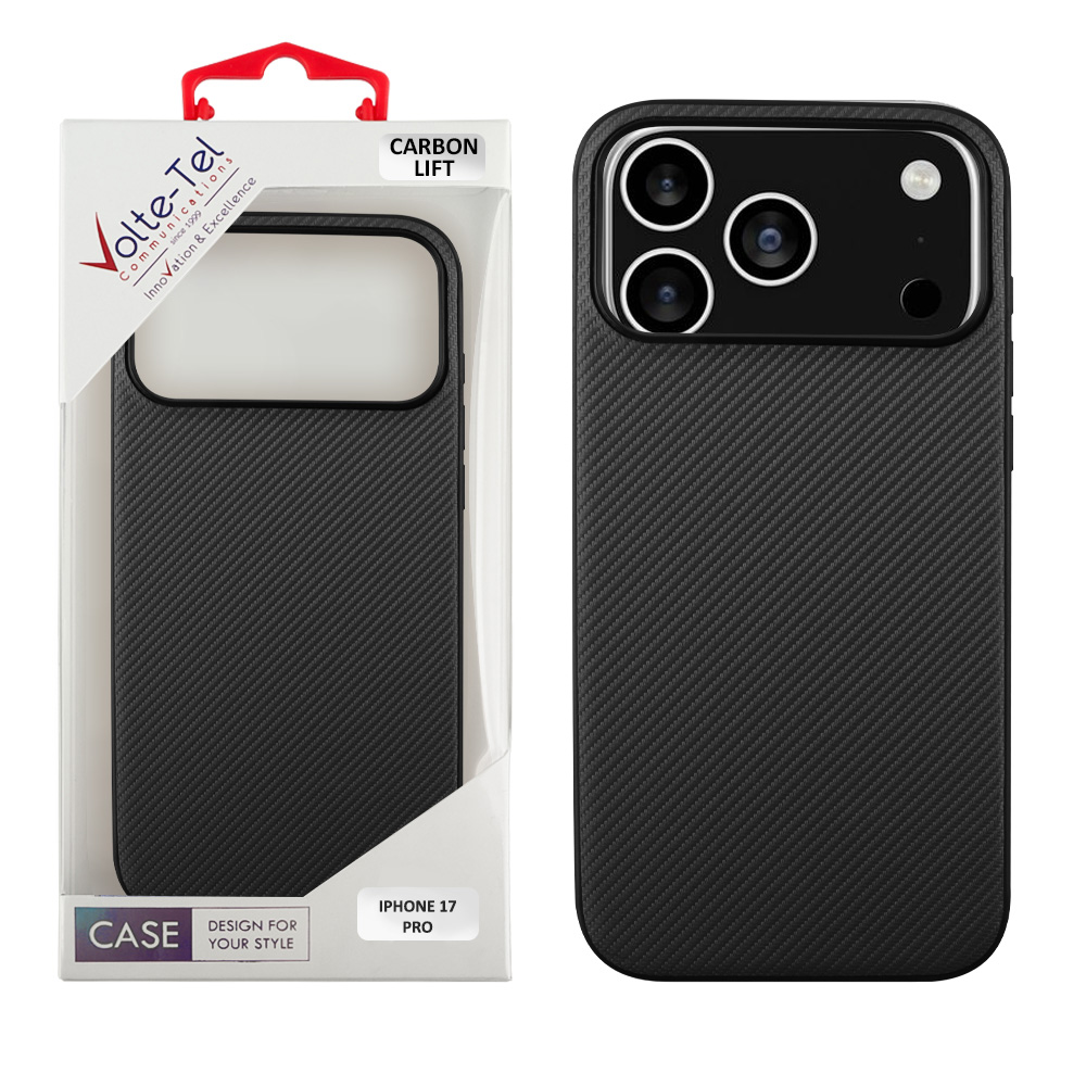 VOLTE-TEL ΘΗΚΗ IPHONE 17 PRO 6.3" CARBON LIFT CAMERA GUARD PROTECTION BLACK