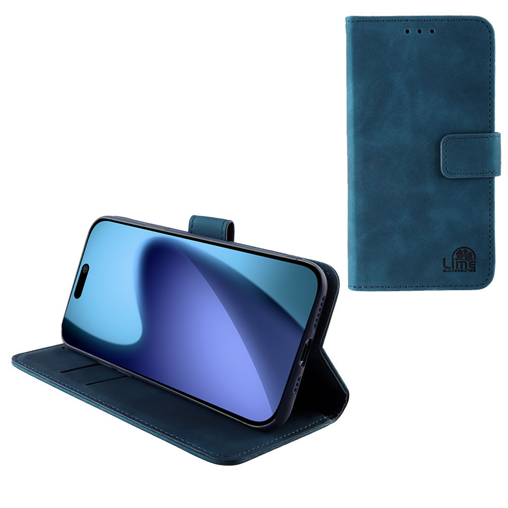 LIME ΘΗΚΗ IPHONE 17 AIR 6.9" ESSENTIAL MAGNET BOOK STAND CLIP DARK BLUE