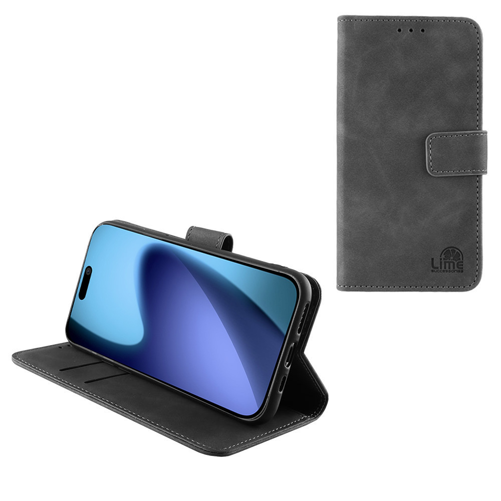 LIME ΘΗΚΗ IPHONE 17 AIR 6.9" ESSENTIAL MAGNET BOOK STAND CLIP GREY