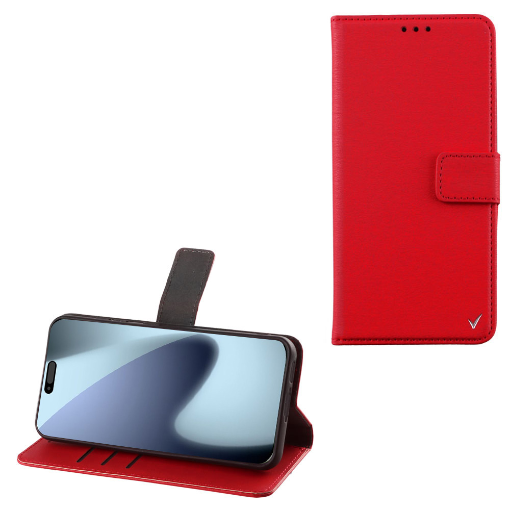 VOLTE-TEL ΘΗΚΗ IPHONE 17 PRO 6.3" ALLURE MAGNET BOOK STAND CLIP RED