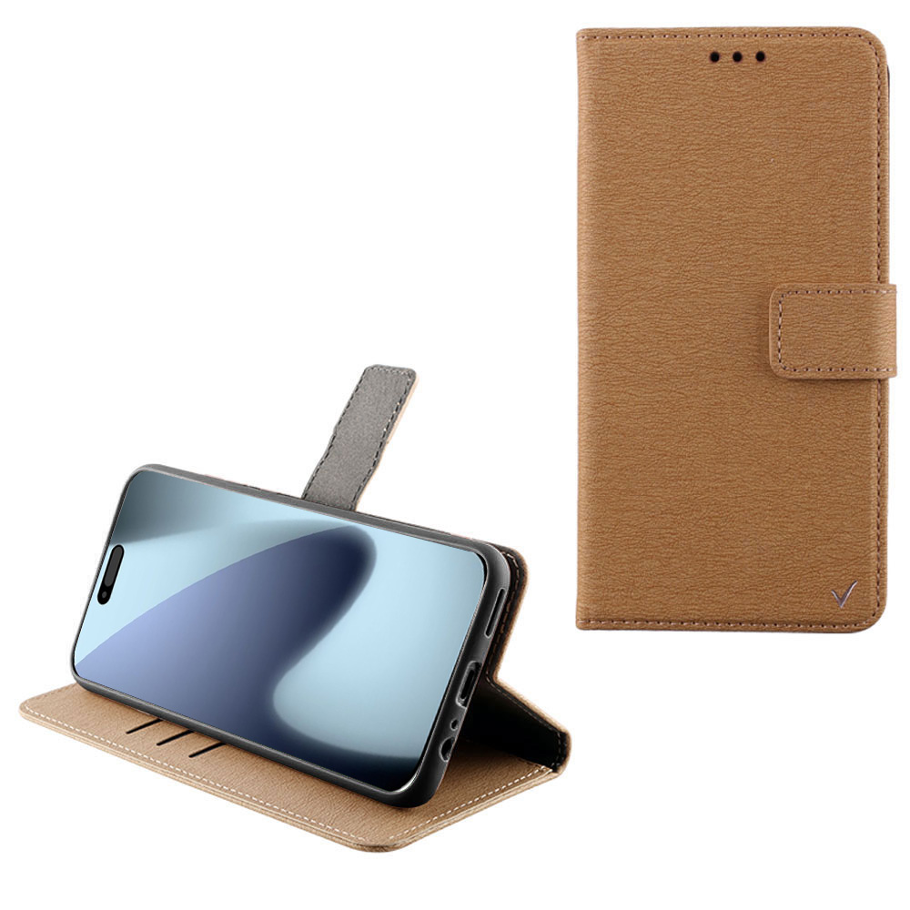 VOLTE-TEL ΘΗΚΗ IPHONE 17 PRO 6.3" ALLURE MAGNET BOOK STAND CLIP GOLD