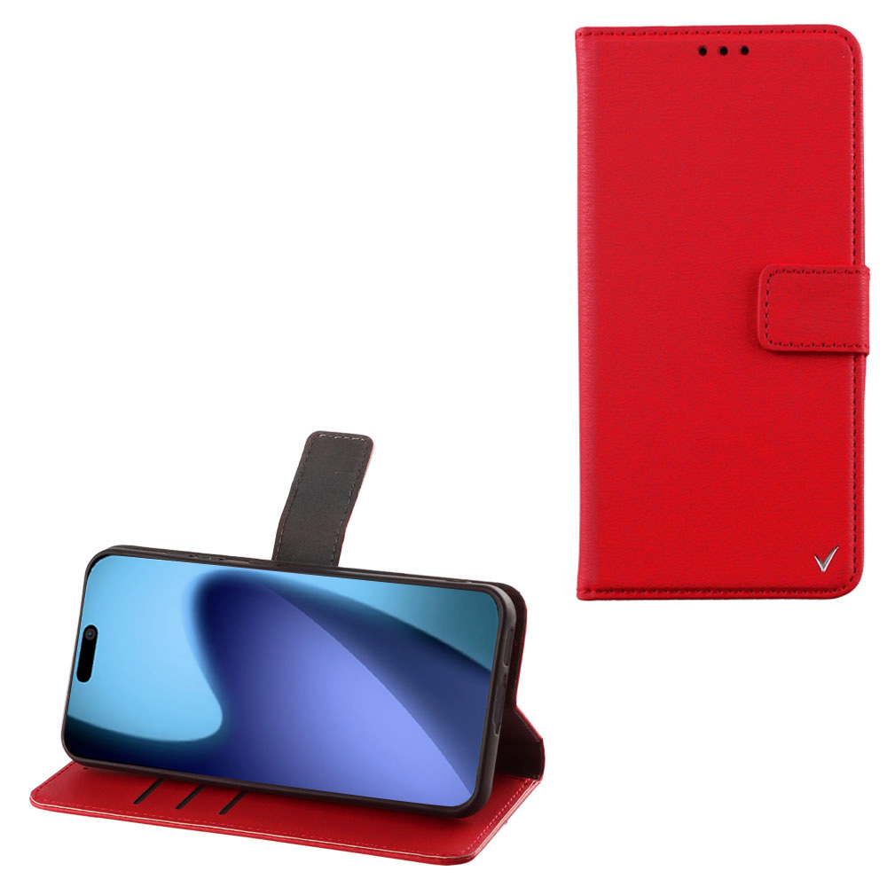 VOLTE-TEL ΘΗΚΗ IPHONE 17 PRO ΜΑΧ 6.9" ALLURE MAGNET BOOK STAND CLIP RED