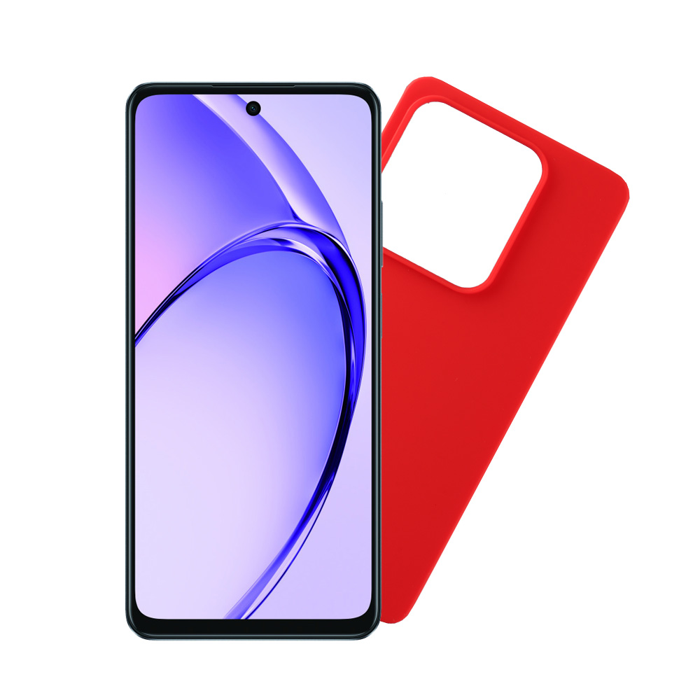 VOLTE-TEL ΘΗΚΗ OPPO A40/A3X 5G/A3X 4G 6.67" SILICON TPU CAMERA GUARD RED