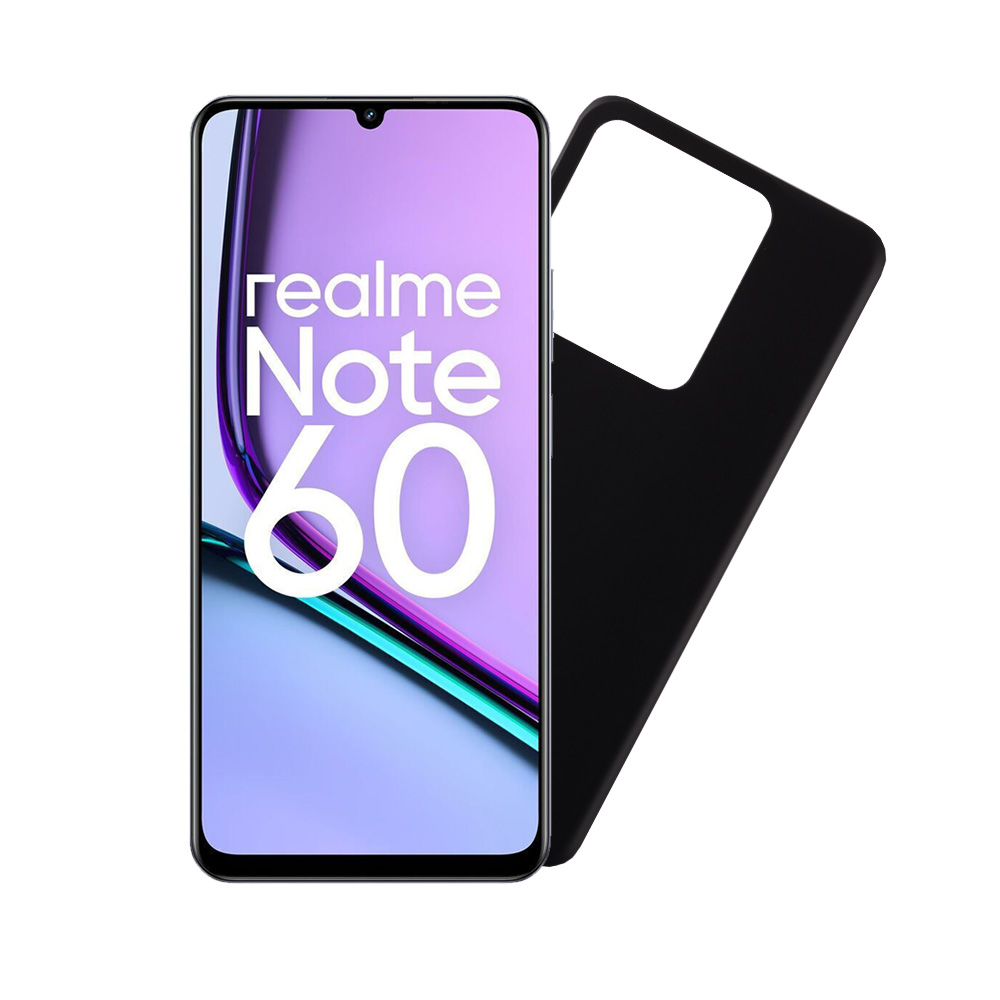 VOLTE-TEL ΘΗΚΗ REALME NOTE 60 6.74" SILICON TPU CAMERA GUARD BLACK