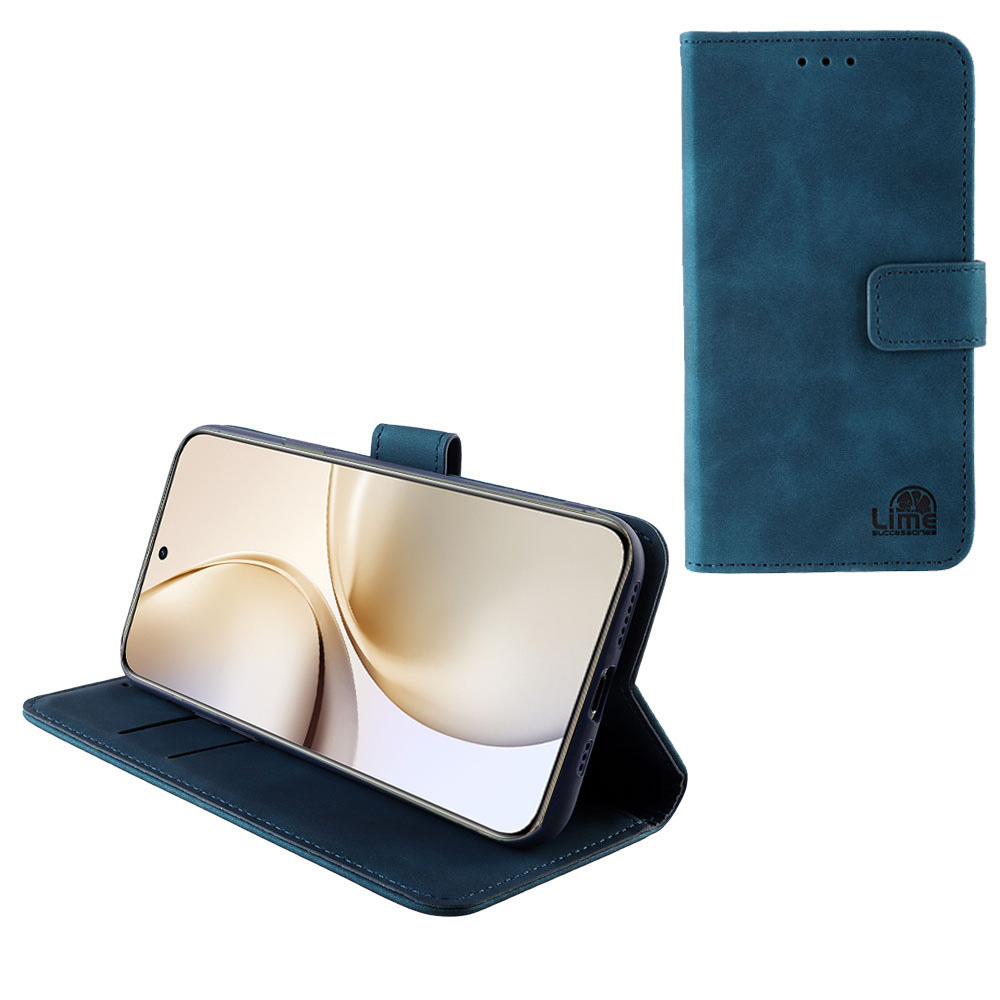 LIME ΘΗΚΗ REALME 14/14T 5G 6.67" ESSENTIAL MAGNET BOOK STAND CLIP DARK BLUE