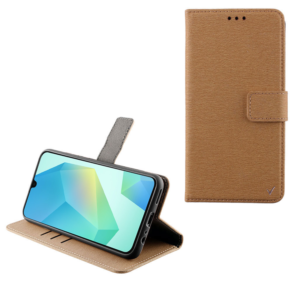 VOLTE-TEL ΘΗΚΗ SAMSUNG A17 4G A175/A17 5G A176 6.74" ALLURE MAGNET BOOK STAND CLIP GOLD