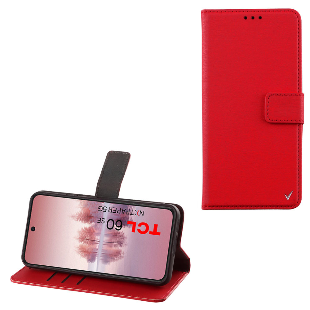 VOLTE-TEL ΘΗΚΗ TCL 60/ 60 SE NXTPAPER /60R 6.7" ALLURE MAGNET BOOK STAND CLIP RED