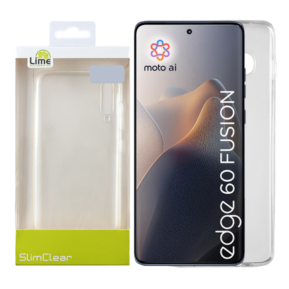 LIME ΘΗΚΗ MOTOROLA MOTO EDGE 60 5G 6.67" SLIMCLEAR TPU FULL CAMERA PROTECTION ΔΙΑΦΑΝΗ