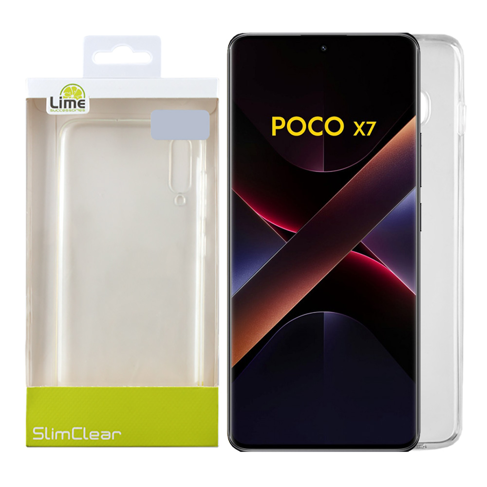 LIME ΘΗΚΗ XIAOMI REDMI NOTE 14 PRO 5G/ POCO X7 6.67" SLIMCLEAR TPU FULL CAMERA PROTECTION ΔΙΑΦΑΝΗ