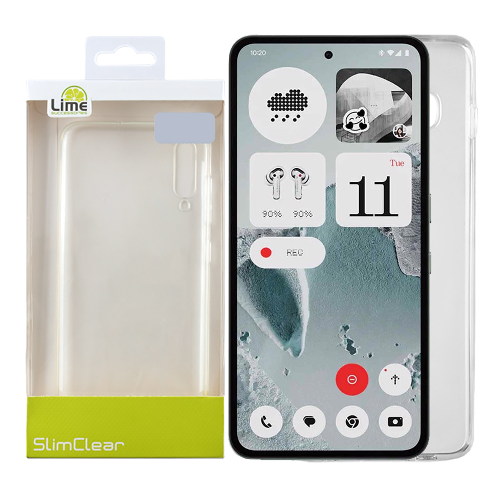 LIME ΘΗΚΗ NOTHING CMF PHONE 2 PRO 5G 6.77" SLIMCLEAR TPU FULL CAMERA PROTECTION ΔΙΑΦΑΝΗ