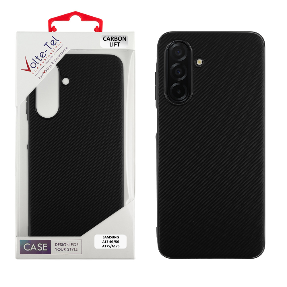 VOLTE-TEL ΘΗΚΗ SAMSUNG A17 4G A175/A17 5G A176 6.74" CARBON LIFT CAMERA GUARD PROTECTION BLACK