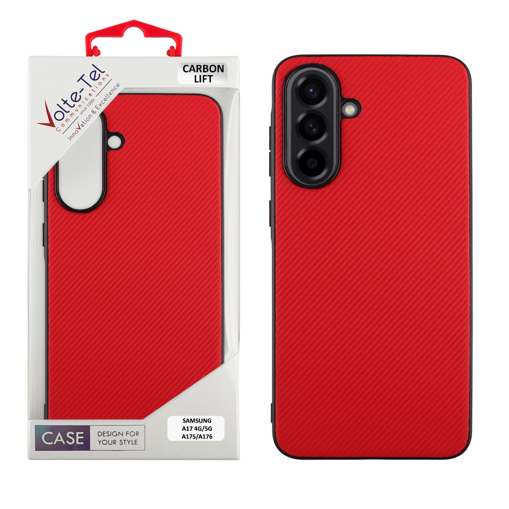 VOLTE-TEL ΘΗΚΗ SAMSUNG A17 4G A175/A17 5G A176 6.74" CARBON LIFT CAMERA GUARD PROTECTION RED