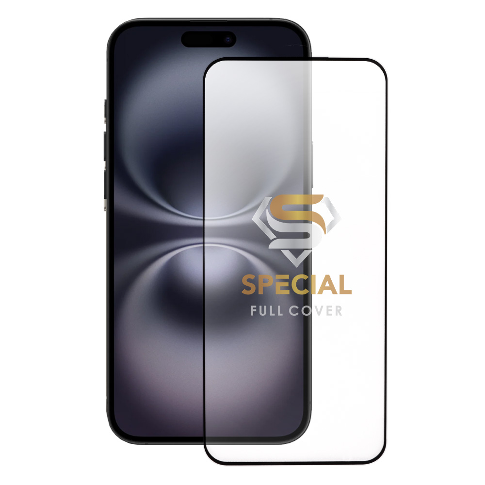 IDOL 1991 TEMPERED GLASS IPHONE 16 PLUS 6.7" 9H 0.25mm 20D FULL GLUE SEMI CURVED SPECIAL FULL COVER BLACK