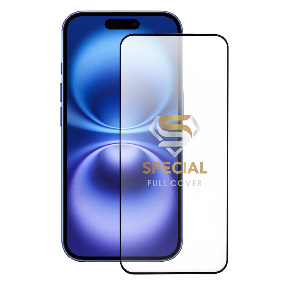 IDOL 1991 TEMPERED GLASS IPHONE 16E 6.1" 9H 0.25mm 20D FULL GLUE SEMI CURVED SPECIAL FULL COVER BLACK