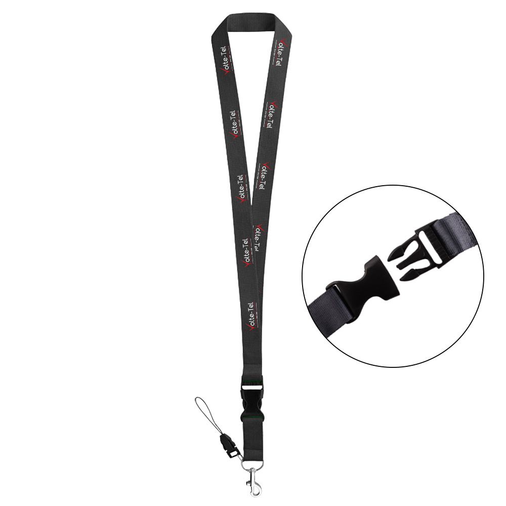 VOLTE-TEL ΚΟΡΔΟΝΙ ΛΑΙΜΟΥ ΥΦΑΣΜΑΤΙΝΟ 50cm ME ΓΑΝΤΣΟ ΓΙΑ ΚΑΡΤΑ/ΚΛΕΙΔΙΑ ΚΤΛ GREY UNIVERSAL