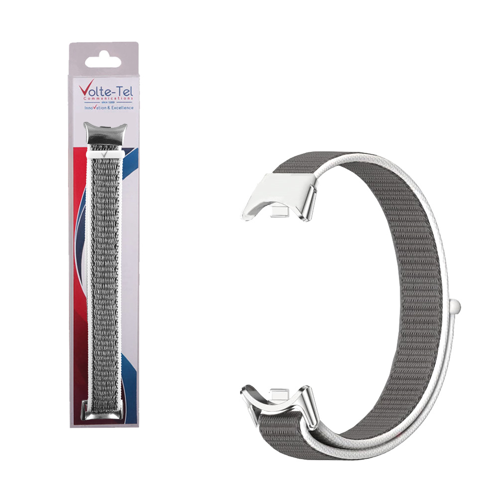 VOLTE-TEL VT151 ΛΟΥΡΑΚΙ ΡΟΛΟΓΙΟΥ XIAOMI SMART BAND 8/ 9/ 10 NYLON SPORTS GREY