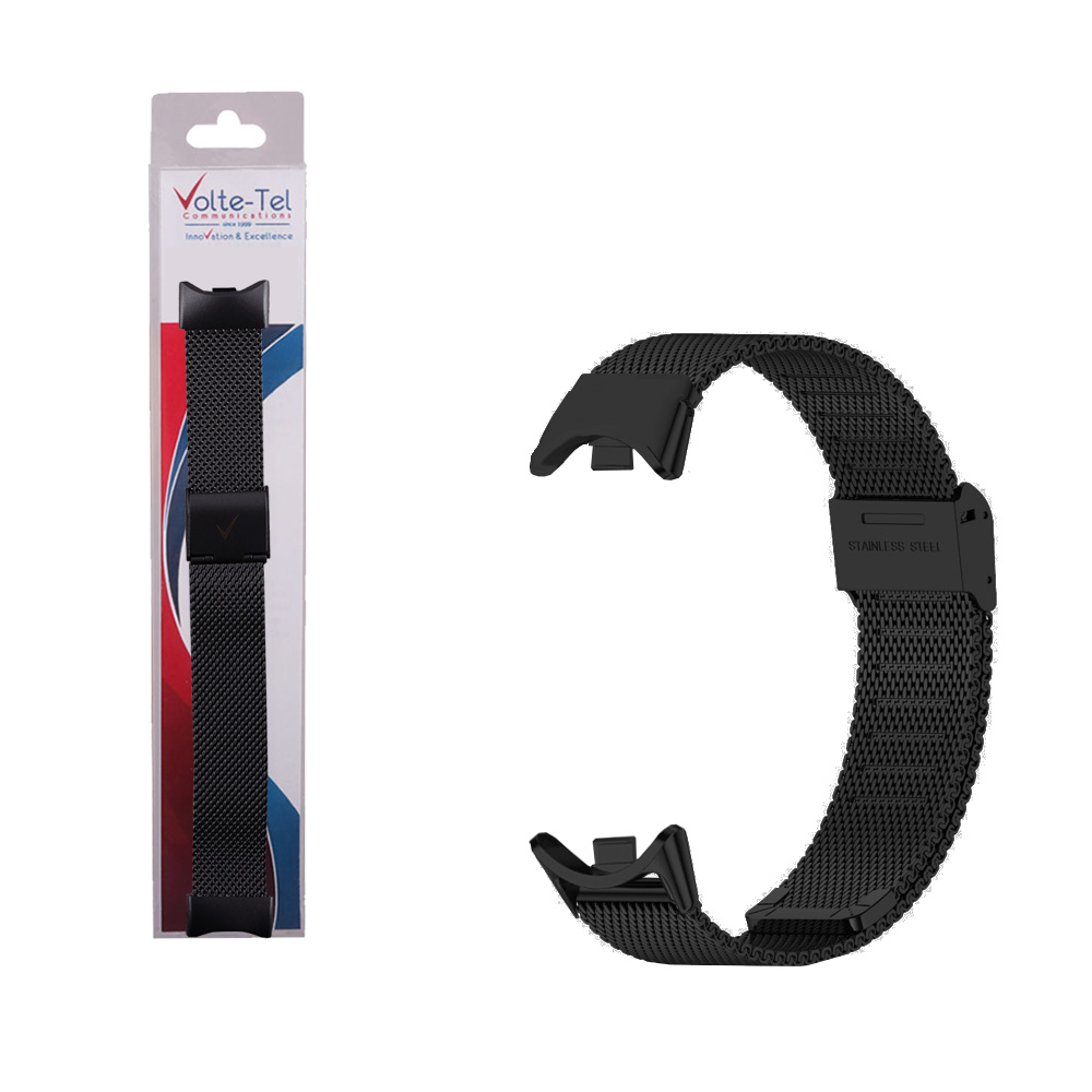 VOLTE-TEL VT155 ΛΟΥΡΑΚΙ ΡΟΛΟΓΙΟΥ ΜΕΤΑΛΛΙΚΟ XIAOMI SMART BAND 8/SMART BAND 9/SMART BAND 10 MILAN BLACK