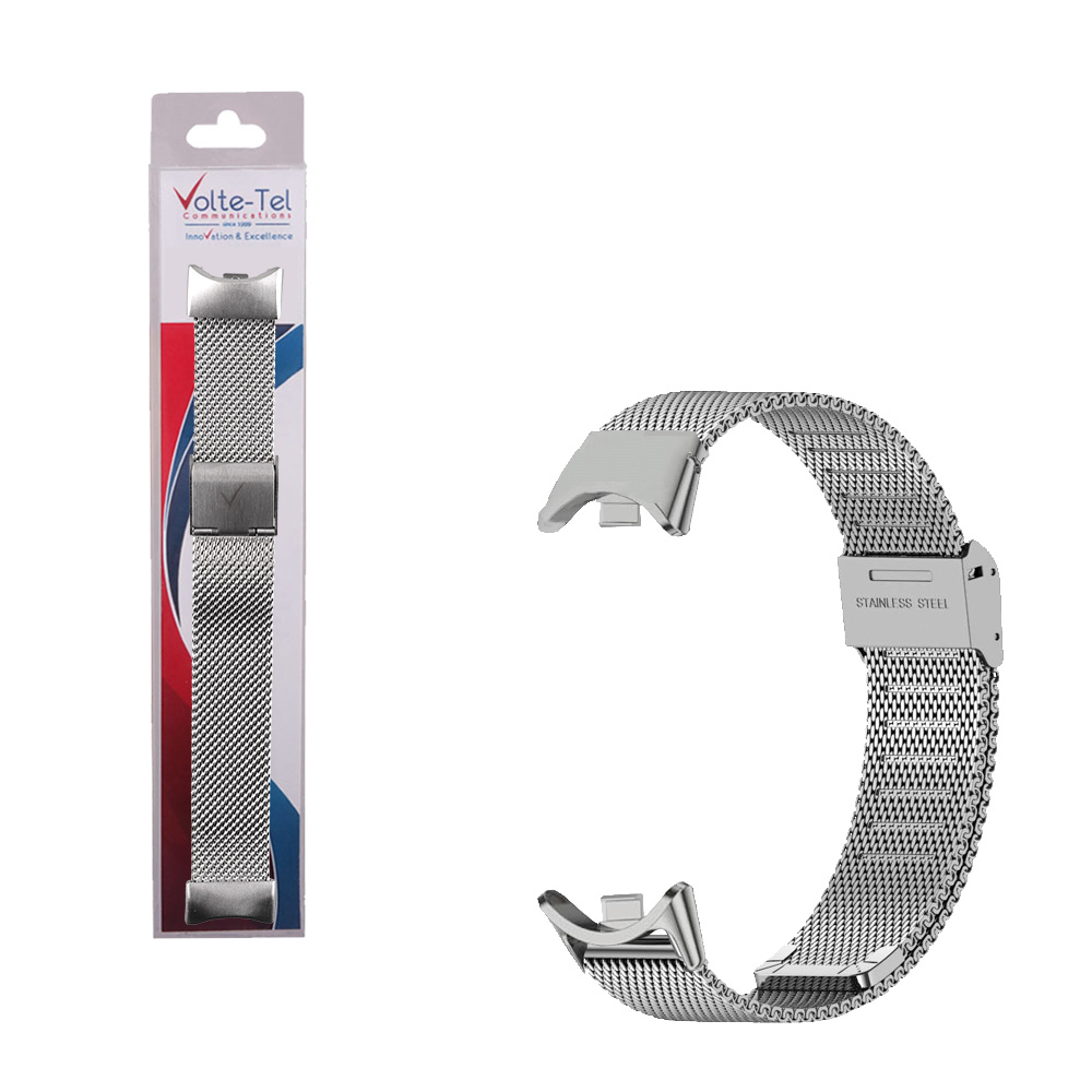 VOLTE-TEL VT155 ΛΟΥΡΑΚΙ ΡΟΛΟΓΙΟΥ ΜΕΤΑΛΛΙΚΟ XIAOMI SMART BAND 8/SMART BAND 9/SMART BAND 10 MILAN SILVER