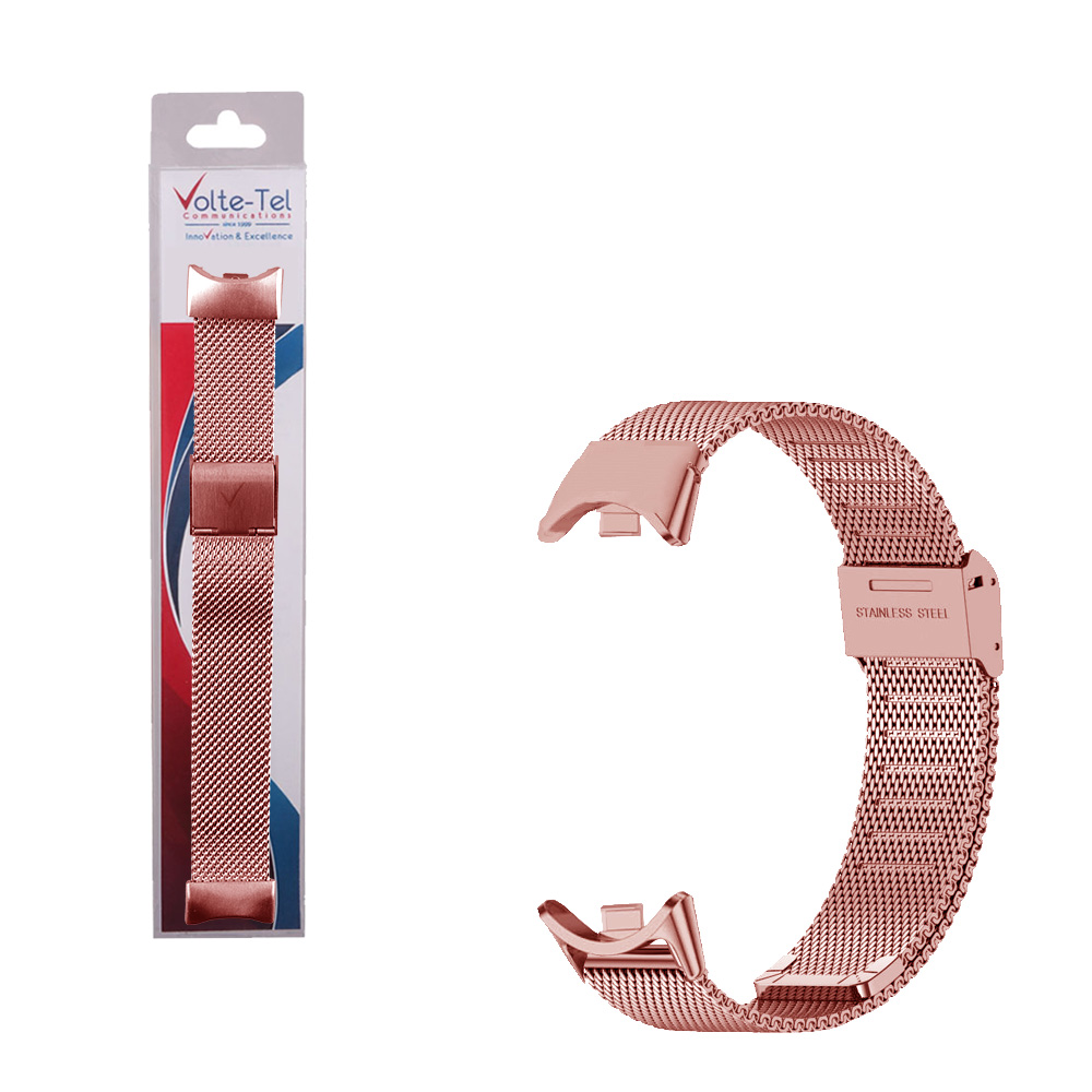 VOLTE-TEL VT155 ΛΟΥΡΑΚΙ ΡΟΛΟΓΙΟΥ ΜΕΤΑΛΛΙΚΟ XIAOMI SMART BAND 8/SMART BAND 9/SMART BAND 10 MILAN PINK