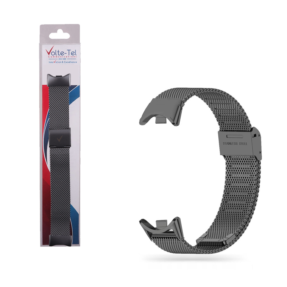 VOLTE-TEL VT155 ΛΟΥΡΑΚΙ ΡΟΛΟΓΙΟΥ ΜΕΤΑΛΛΙΚΟ XIAOMI SMART BAND 8/SMART BAND 9/SMART BAND 10 MILAN GRAPHITE