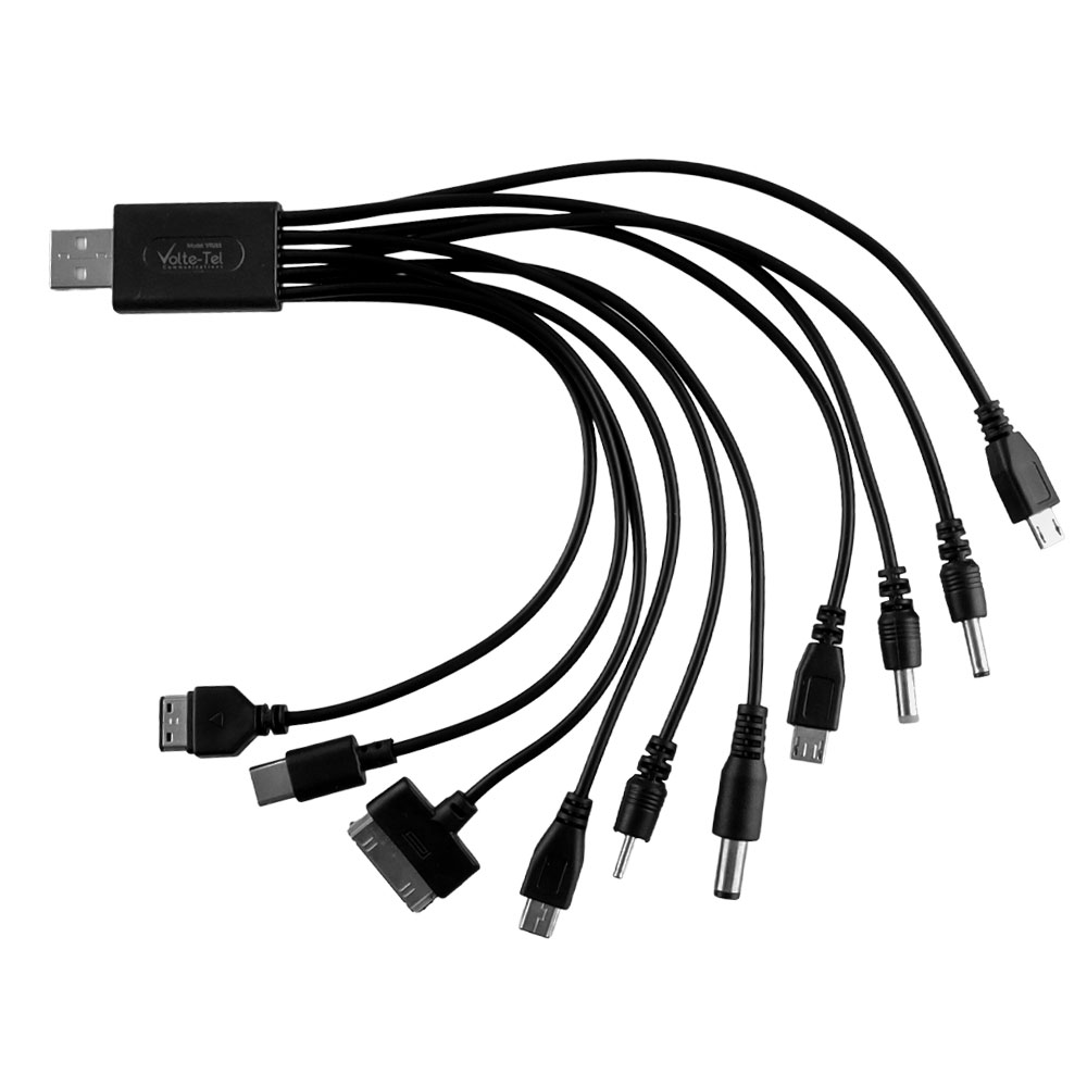 USB ΦΟΡΤΙΣΤΗΣ ΜΕ 10 ΚΟΝΕΚΤΟΡΕΣ 4.8V/ 300mah VTU11