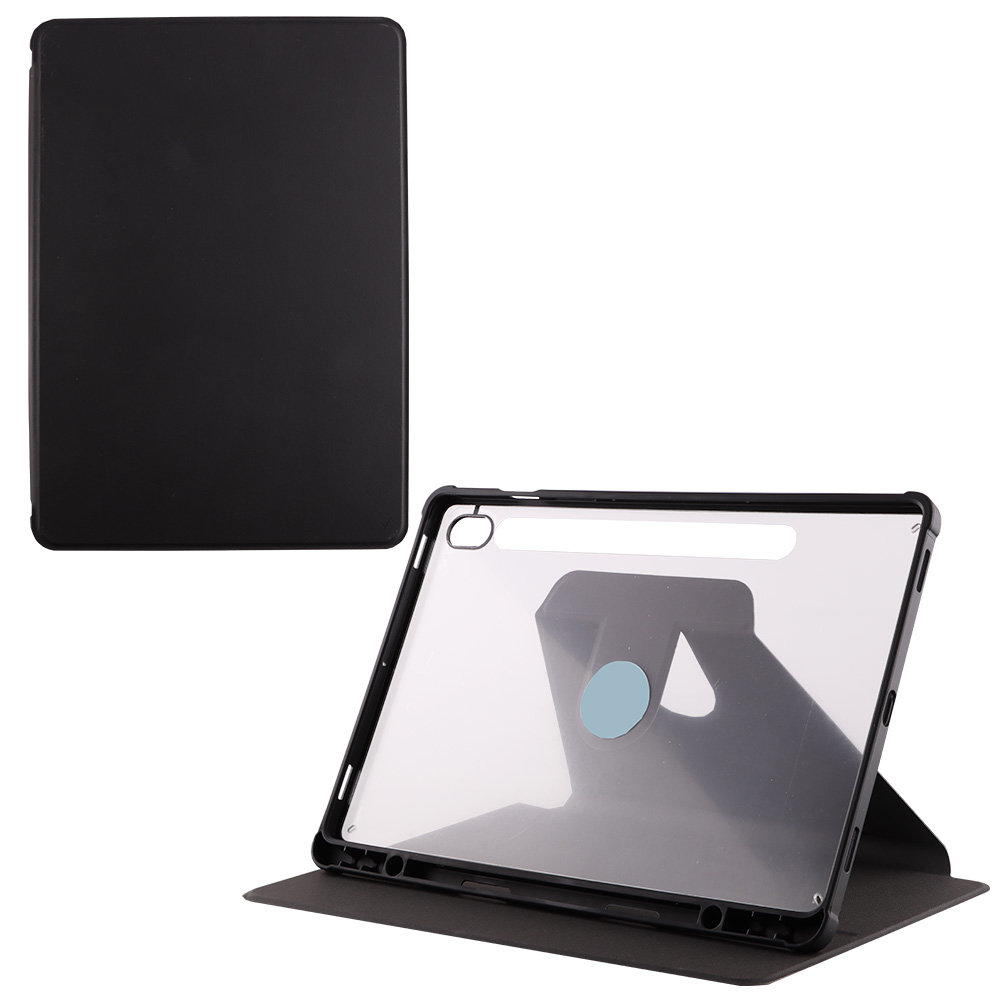 VOLTE-TEL ΘΗΚΗ SAMSUNG TAB S9/S9 FE/S10 FE/S10 LITE 10.9" LEATHER BOOK STAND 360 ROTATING ΜΕ ΕΝΣΩΜΑΤΩΜΕΝΗ ΘΗΚΗ ΓΙΑ ΣΤΥΛΟ BLACK