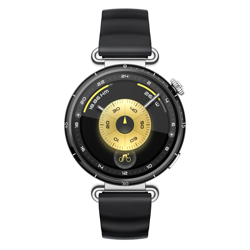 SMART WATCH HUAWEI GT 6 41MM 1.32" 55020FTR ΑΔΙΑΒΡΟΧΟ (BLACK FLUOROELASTOMER STRAP) GR