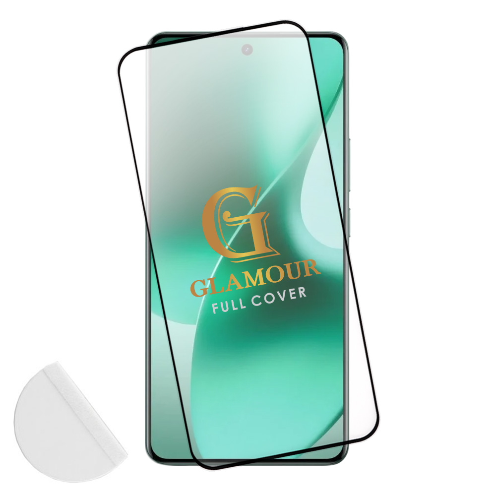 IDOL 1991 TEMPERED GLASS REALME 15 PRO 5G 6.8" 9H 0.30mm 3D FULL GLUE SEMI CURVED FINGER UNLOCK BLACK +SQUEEZY CARD