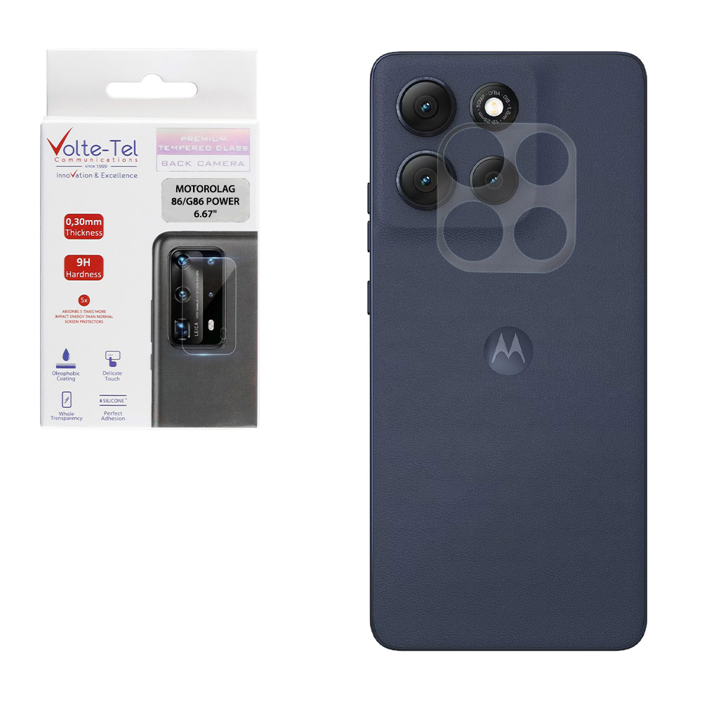 VOLTE-TEL TEMPERED GLASS MOTOROLA G86/G86 POWER 6.67" 9H 0.30mm FOR CAMERA
