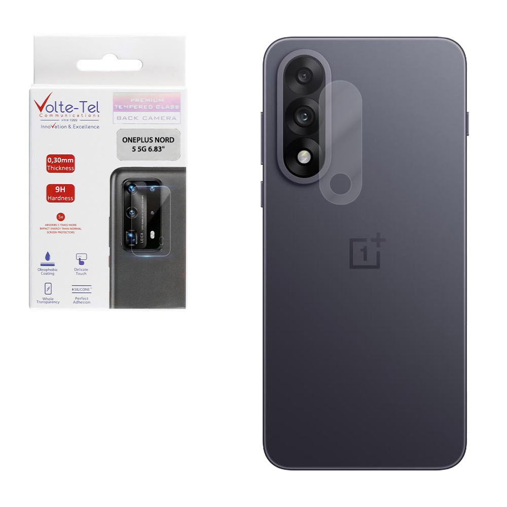 VOLTE-TEL TEMPERED GLASS ONEPLUS NORD 5 5G 6.83" 9H 0.30mm FOR CAMERA