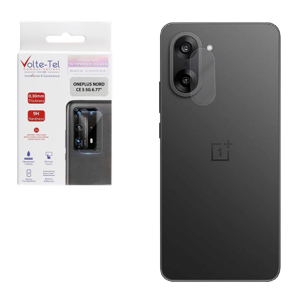 VOLTE-TEL TEMPERED GLASS ONEPLUS NORD CE 5 5G 6.77" 9H 0.30mm FOR CAMERA