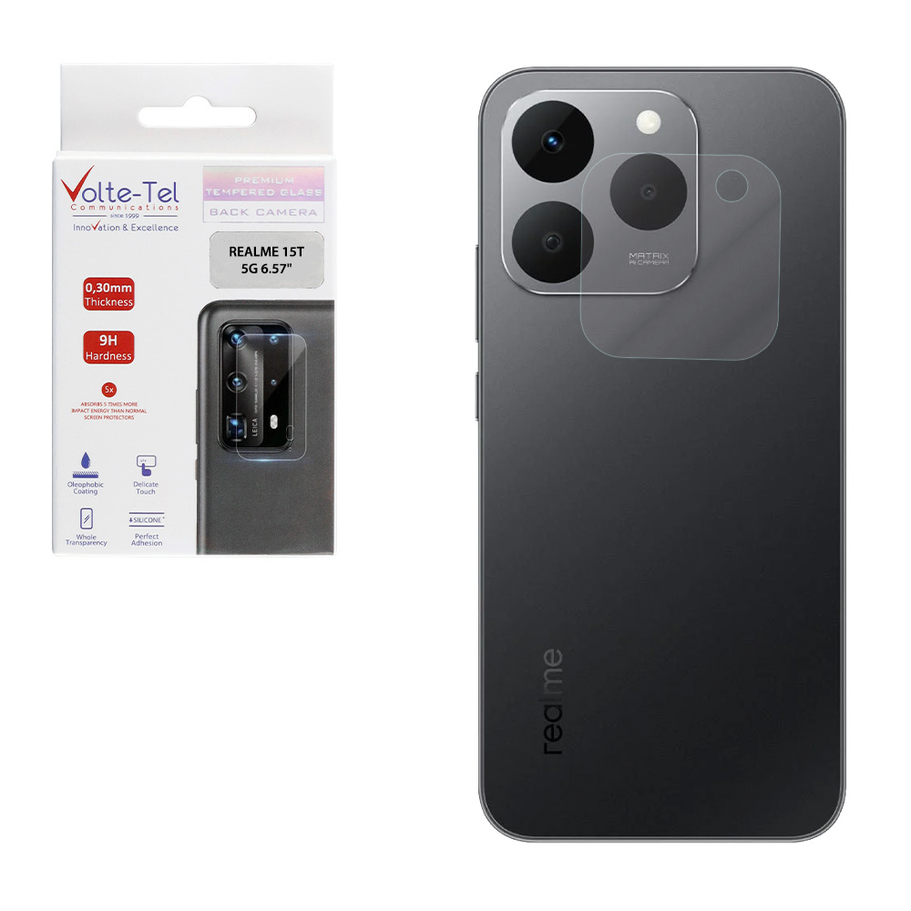 VOLTE-TEL TEMPERED GLASS REALME 15T 5G 6.57" 9H 0.30mm FOR CAMERA