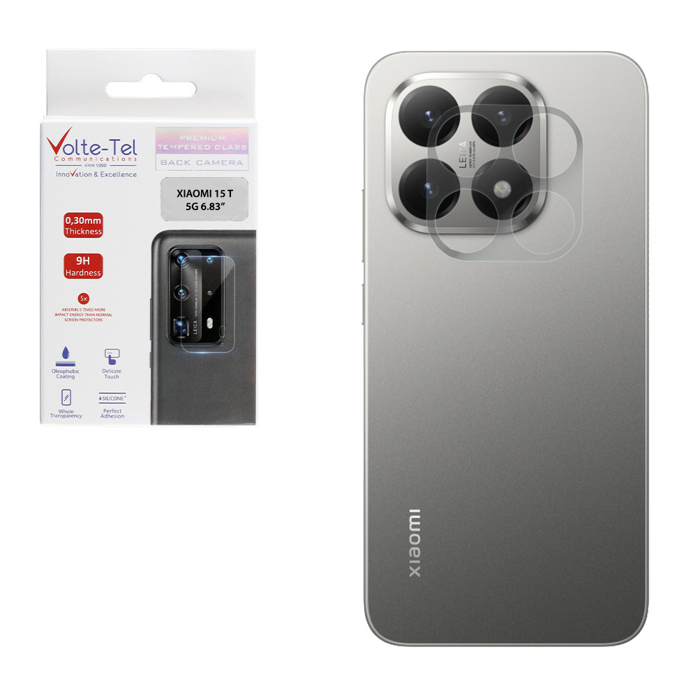 VOLTE-TEL TEMPERED GLASS XIAOMI 15T 5G 6.83" 9H 0.30mm FOR CAMERA