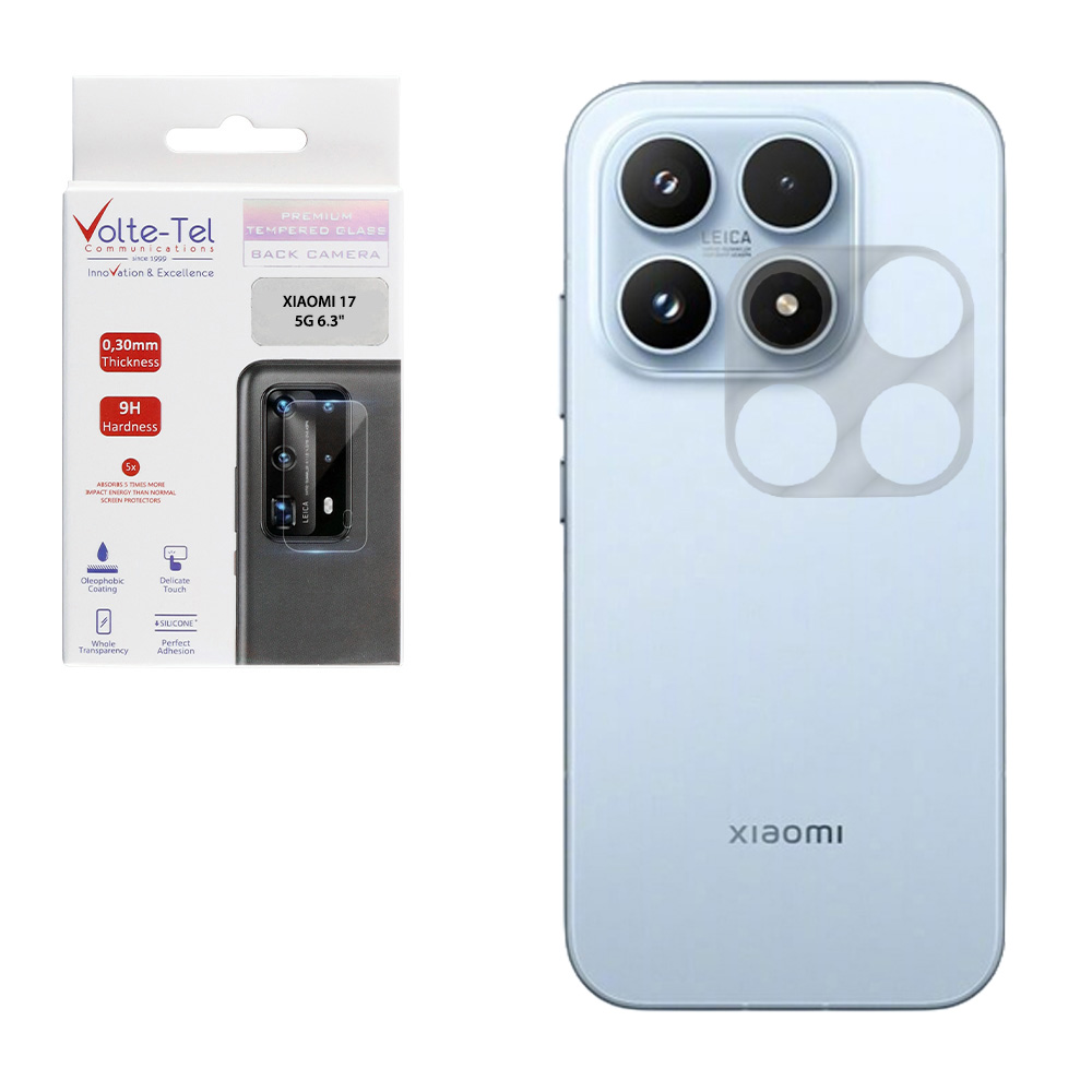 VOLTE-TEL TEMPERED GLASS XIAOMI 17 5G 6.3" 9H 0.30mm FOR CAMERA