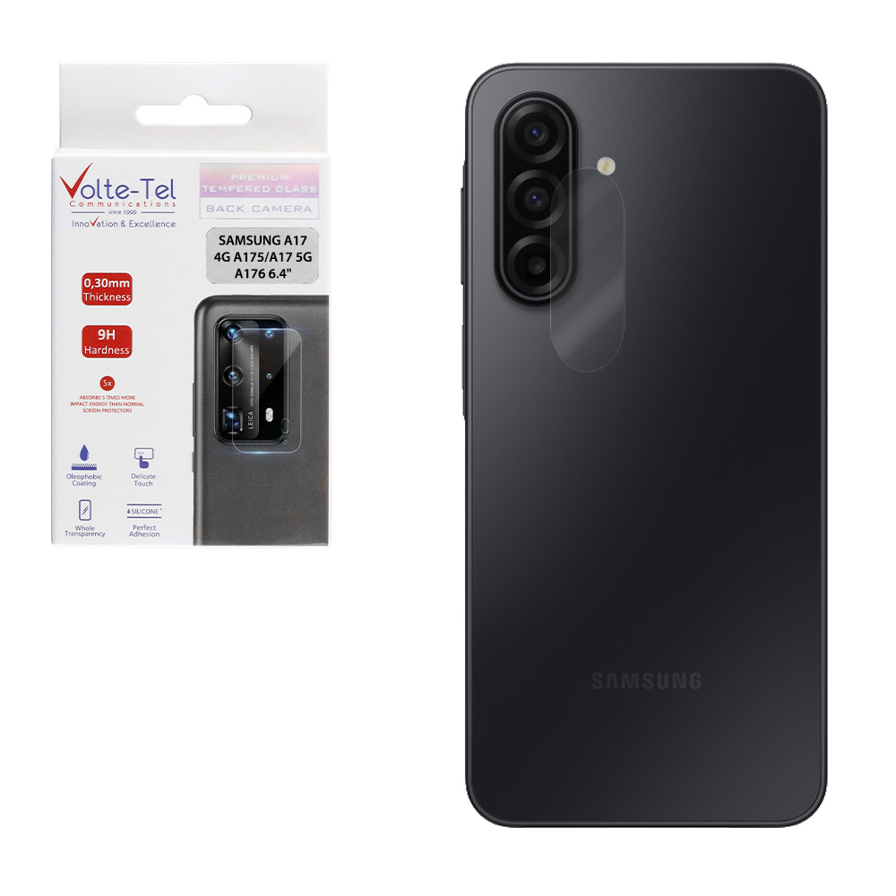 VOLTE-TEL TEMPERED GLASS SAMSUNG A17 4G A175/A17 5G A176 6.4" 9H 0.30mm FOR CAMERA