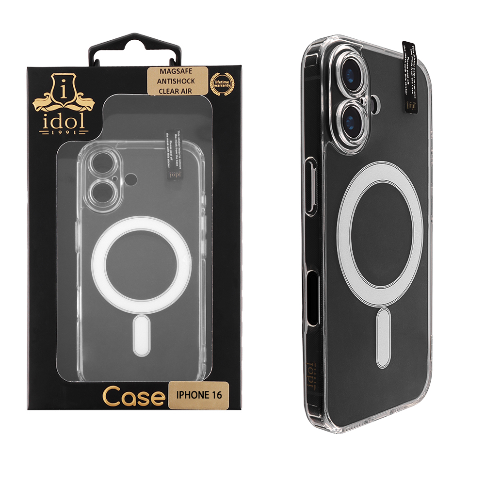 IDOL 1991 ΘΗΚΗ IPHONE 17 6.3" MAGSAFE ANTISHOCK CLEAR AIR BACK COVER TPU FULL CAMERA PROTECTION ΔΙΑΦΑΝΗ
