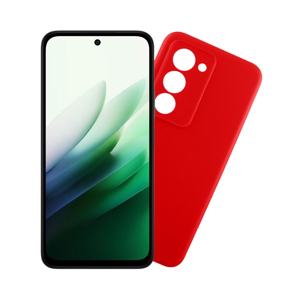 VOLTE-TEL ΘΗΚΗ XIAOMI REDMI 15 5G 6.9" SILICON TPU CAMERA GUARD RED