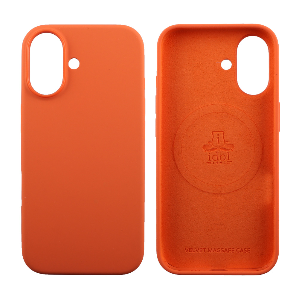 IDOL 1991 ΘΗΚΗ IPHONE 17 6.3" VELVET MAGSAFE TPU CAMERA GUARD ORANGE