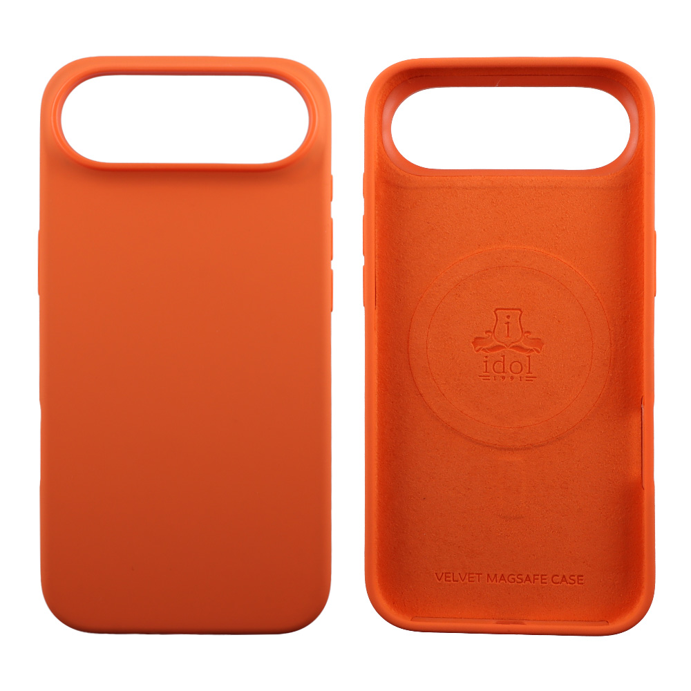 IDOL 1991 ΘΗΚΗ IPHONE 17 AIR 6.5" VELVET MAGSAFE TPU CAMERA GUARD ORANGE