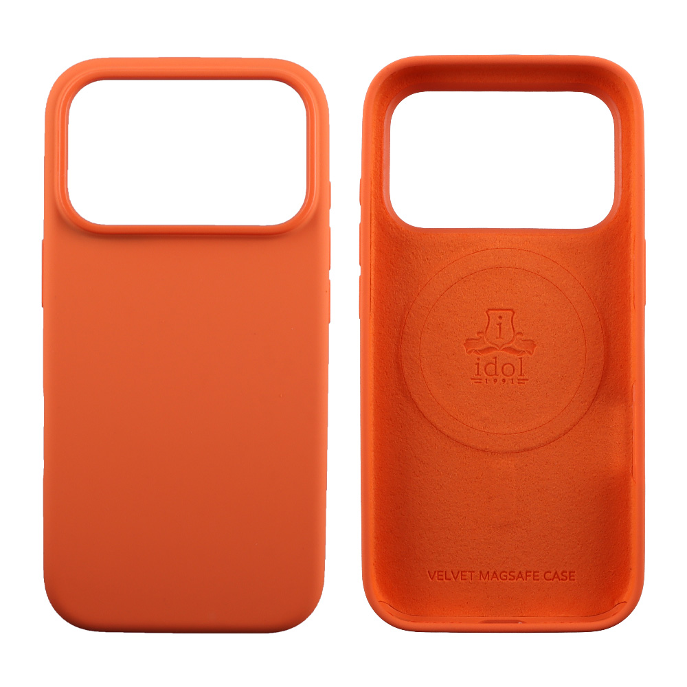 IDOL 1991 ΘΗΚΗ IPHONE 17 PRO 6.3" VELVET MAGSAFE TPU CAMERA GUARD ORANGE