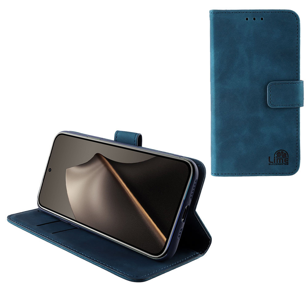 LIME ΘΗΚΗ XIAOMI 15T 5G 6.83" ESSENTIAL MAGNET BOOK STAND CLIP DARK BLUE