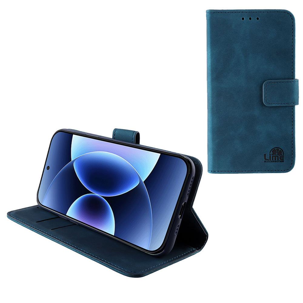 LIME ΘΗΚΗ XIAOMI 17 PRO MAX 5G 6.9" ESSENTIAL MAGNET BOOK STAND CLIP DARK BLUE