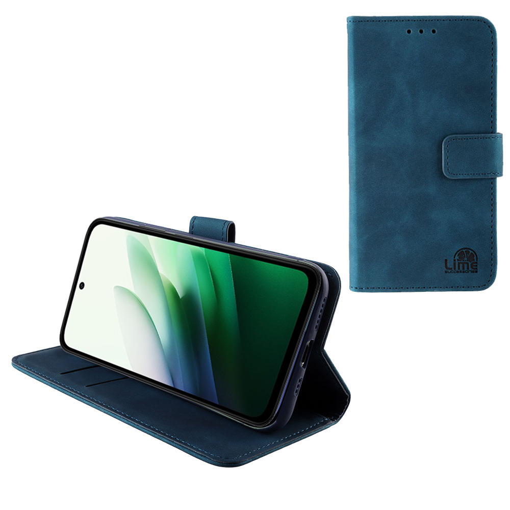LIME ΘΗΚΗ XIAOMI REDMI 15 4G 6.9" ESSENTIAL MAGNET BOOK STAND CLIP DARK BLUE