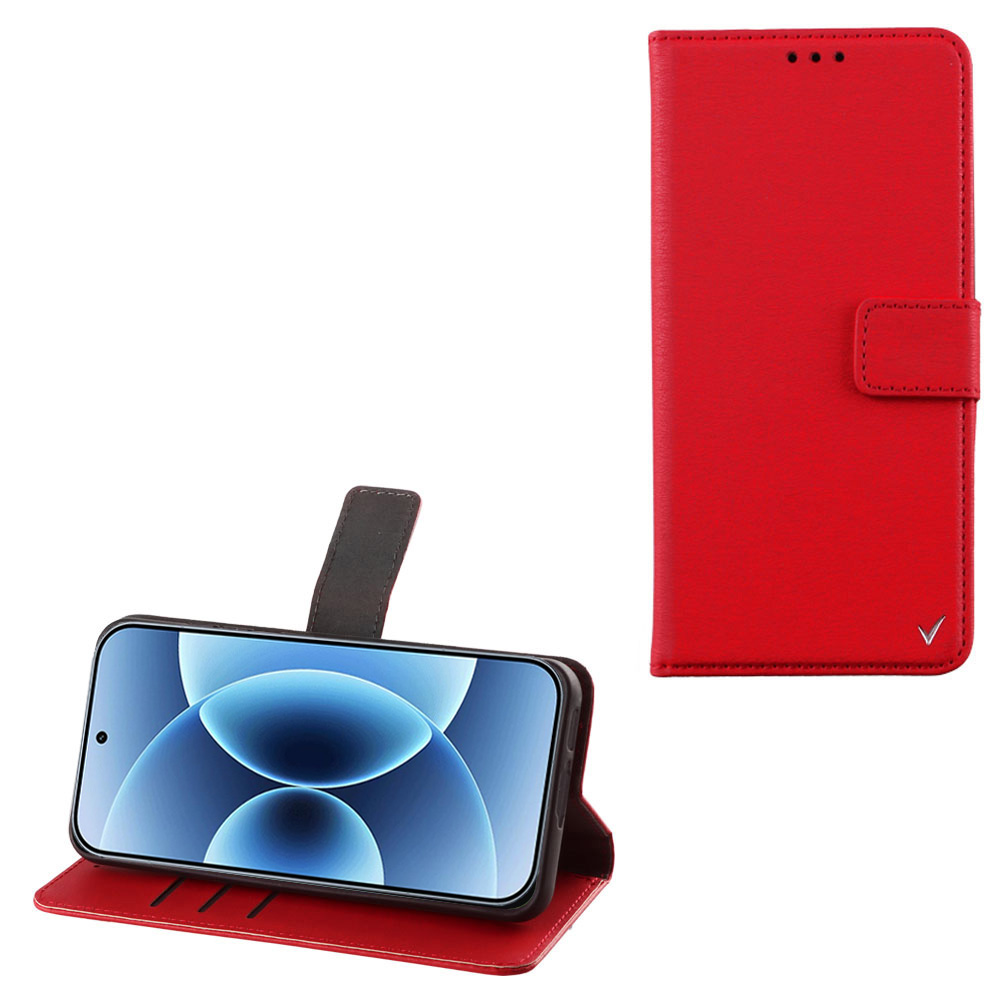 VOLTE-TEL ΘΗΚΗ XIAOMI 17 5G 6.3" ALLURE MAGNET BOOK STAND CLIP RED