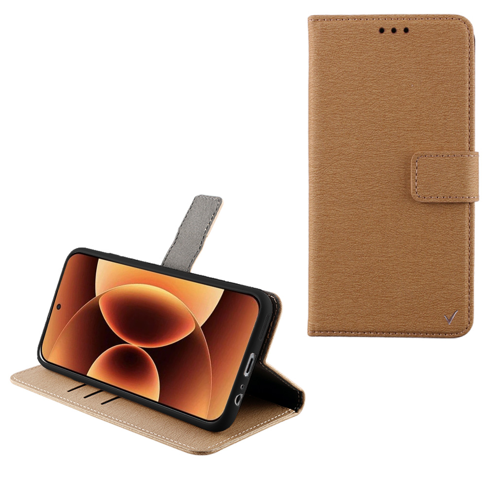 VOLTE-TEL ΘΗΚΗ XIAOMI 17 PRO 5G 6.3" ALLURE MAGNET BOOK STAND CLIP GOLD