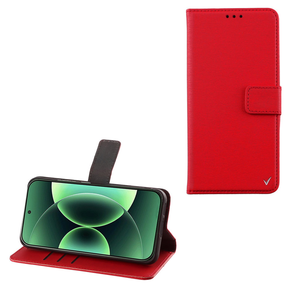 VOLTE-TEL ΘΗΚΗ XIAOMI 17 PRO 5G 6.3" ALLURE MAGNET BOOK STAND CLIP RED