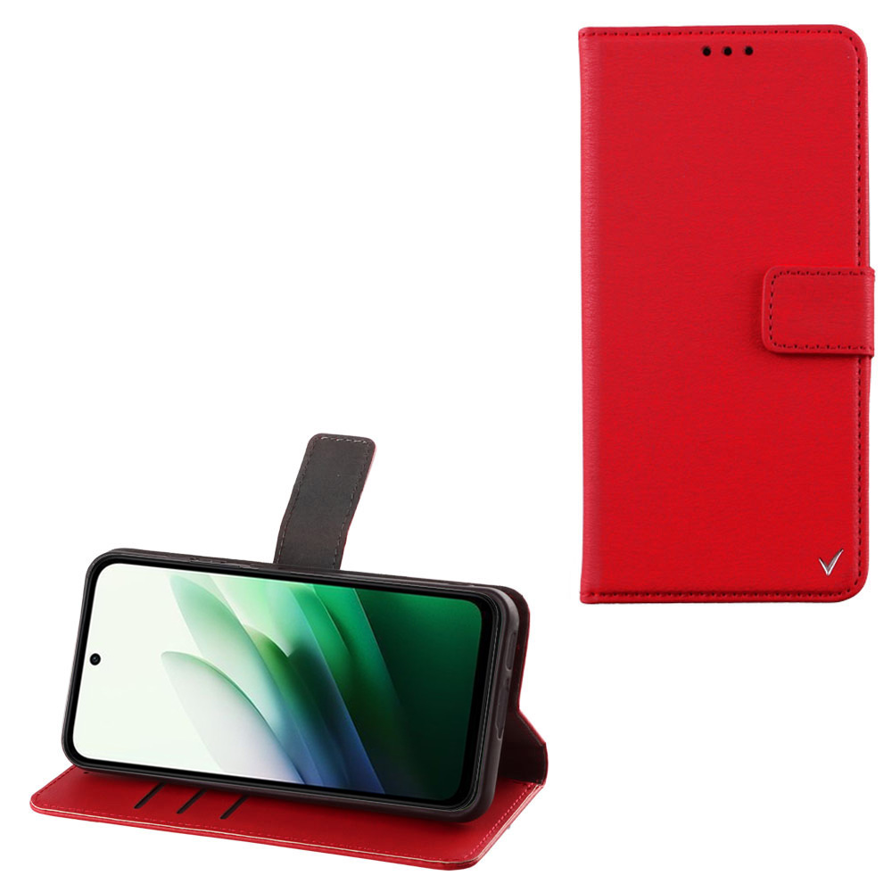 VOLTE-TEL ΘΗΚΗ XIAOMI REDMI 15 4G 6.9" ALLURE MAGNET BOOK STAND CLIP RED
