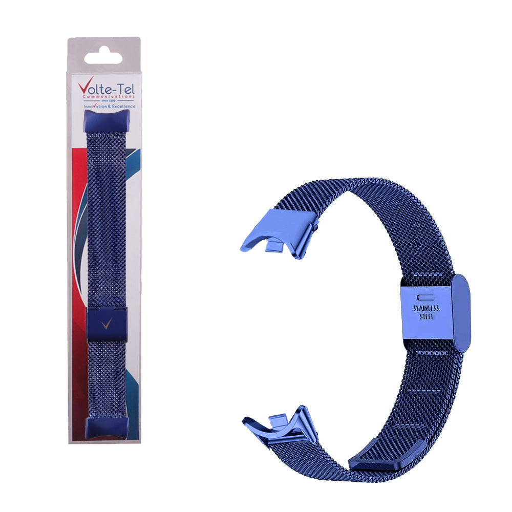 VOLTE-TEL VT155 ΛΟΥΡΑΚΙ ΡΟΛΟΓΙΟΥ ΜΕΤΑΛΛΙΚΟ XIAOMI SMART BAND 8/SMART BAND 9/SMART BAND 10 MILAN BLUE