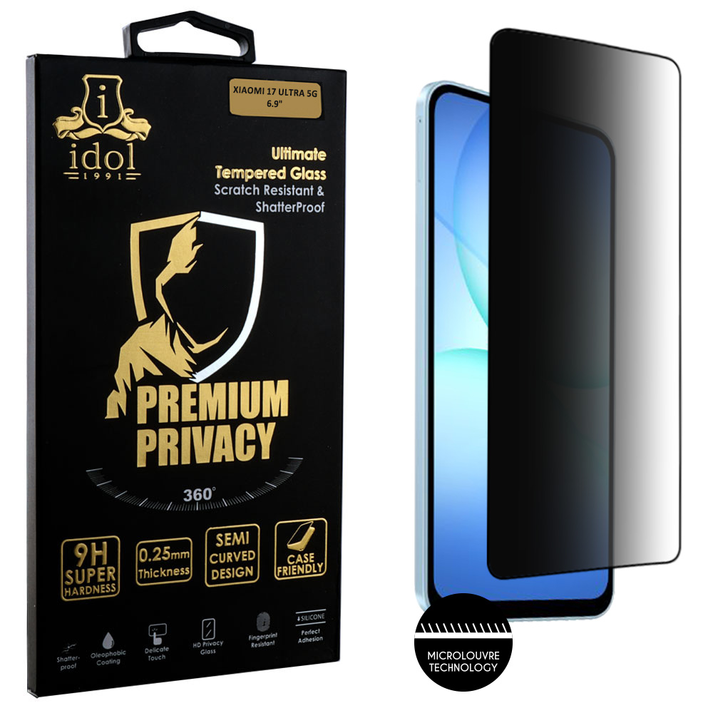IDOL 1991 TEMPERED GLASS SAMSUNG A37 5G 6.7" 9H 0.25mm PREMIUM PRIVACY ANTISPY SEMI CURVED FULL GLUE BLACK